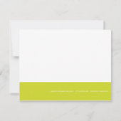 Chartreuse Banner: Thank You kaart (Achterkant)