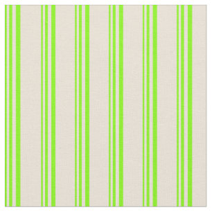 Chartreuse & Bisque gekleurd gevoerd patroon Stof