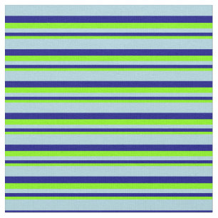 Chartreuse, blauw en licht blauw patroon stof