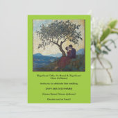 Chartreuse Een luifel van commitment uitnodiging (Staand voorkant)