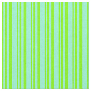 Chartreuse en aquamarine gekleurd strips stof