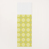 Chartreuse en Gray Trendy Monogram Yoga Mat (Achterkant)