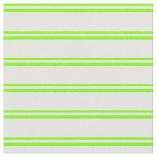 Chartreuse en Mint Cream Lined/Striped Patroon Stof