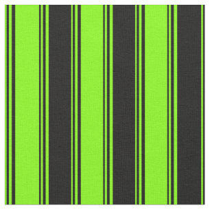 Chartreuse en zwart Patroon Stof