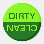 Chartreuse et vert foncé Aimant sec propre (Devant)