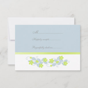 Chartreuse Fleurs Mariage RSVP