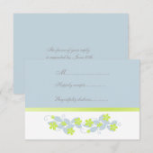 Chartreuse Fleurs Mariage RSVP (Devant / Derrière)