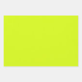 Chartreuse Geel effen kleur Inpakpapier Vel (Voorkant 2)