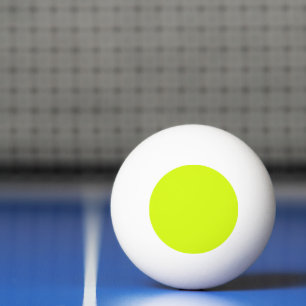 Chartreuse geel effen kleur pingpongballen