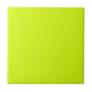 Chartreuse Geel effen kleur Tegeltje