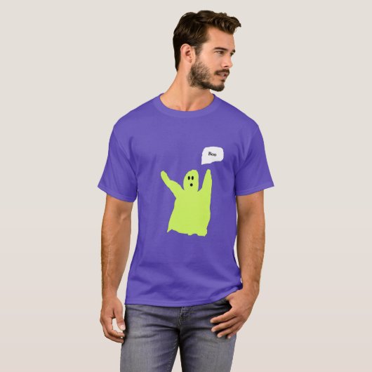 Chartreuse Ghostie Boo apparel T-shirt (Voorkant volledig)