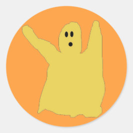 Chartreuse ghostie stickers