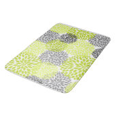 Chartreuse Gray Dahlias Floral bloesems Badmat (Gekanteld)