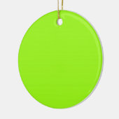 Chartreuse Green Background on an Ornament (Links)