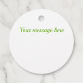 Chartreuse green diamond pattern bedankjes labels (Achterkant)