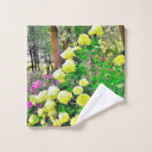 Chartreuse Green Limelight Hydrangea Garden Bad Handdoek (Wasdoekje)