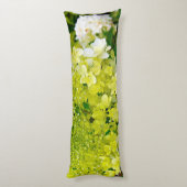 Chartreuse Green, Limelight Hydrangea Lichaamskussen (Achterkant (Verticaal))