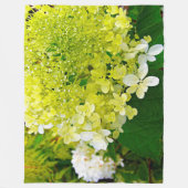 Chartreuse Groen, Limelight Hydrangea, Fleece Deken (Voorkant)