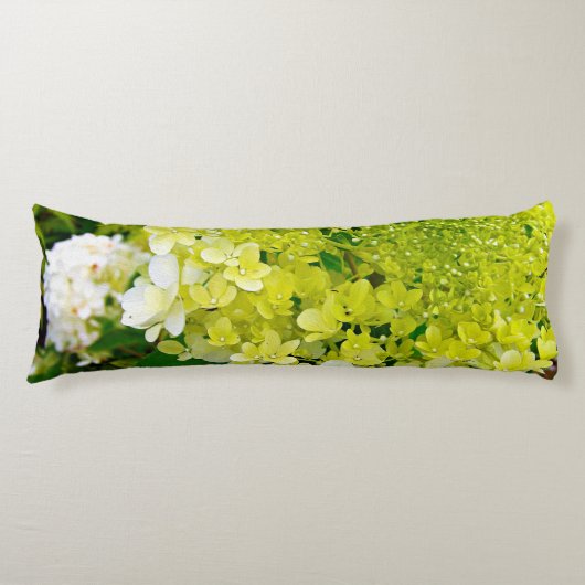 Chartreuse Groen, Limelight Hydrangea, Lichaamskussen (Voorkant)