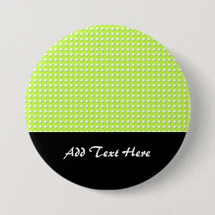 Chartreuse helder limoengroen patroon - Diamanten Ronde Button 7,6 Cm