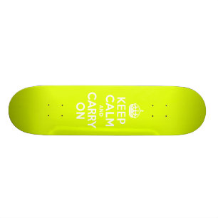 Chartreuse Kalm houden en doorgaan Skateboard