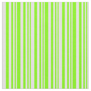 Chartreuse & Light Cyan Striped Patroon Stof