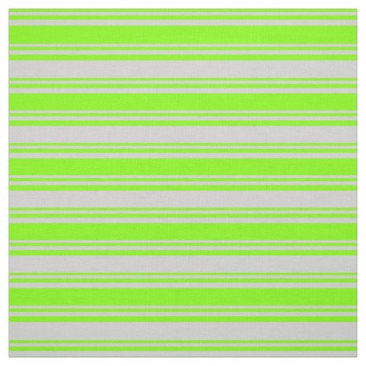 Chartreuse & Light Grey Pattern Stof (Swatch)