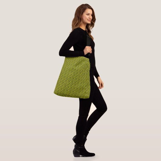 Chartreuse M-L Crossbody Tas (Op model)
