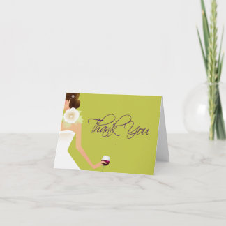 Chartreuse Merci de vin de douche nuptiale