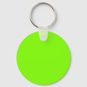 Chartreuse (Neon Green) 7FFF00 Kleur - Naam Optie Sleutelhanger