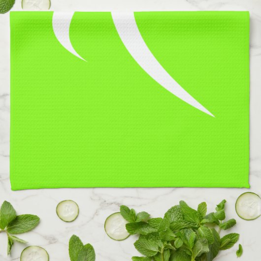 Chartreuse, Neon Green Hardlopen Theedoek (Gevouwen)