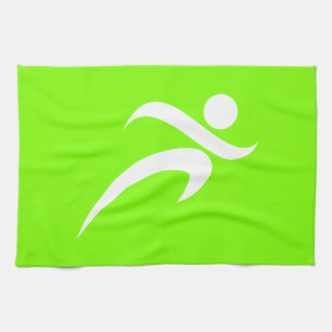 Chartreuse, Neon Green Hardlopen Theedoek