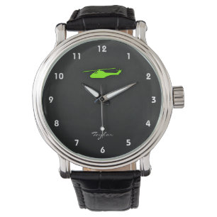 Chartreuse, Neon Green Helikopter Horloge