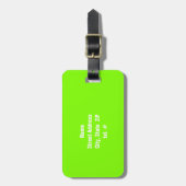 Chartreuse, Neon Green Sailing Bagagelabel (Voorkant verticaal)