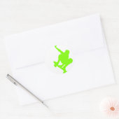 Chartreuse, Neon Green Skater Ronde Sticker (Envelop)