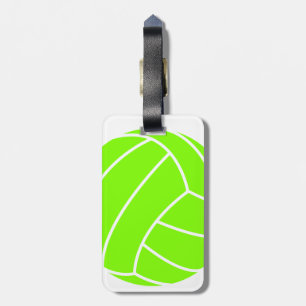 Chartreuse, Neon Green Volleyball Bagagelabel
