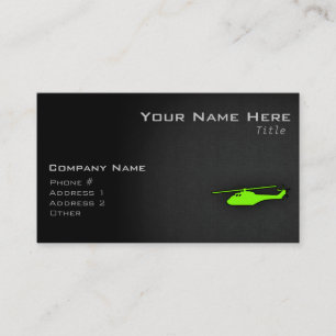 Chartreuse, Neon Groene Helikopter Visitekaartje