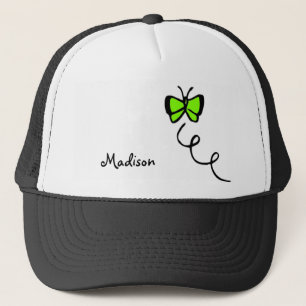 Chartreuse, Neon groene vlinder Trucker Pet