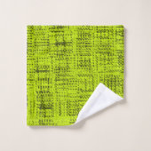 Chartreuse Tweed Bad Handdoek (Wasdoekje)