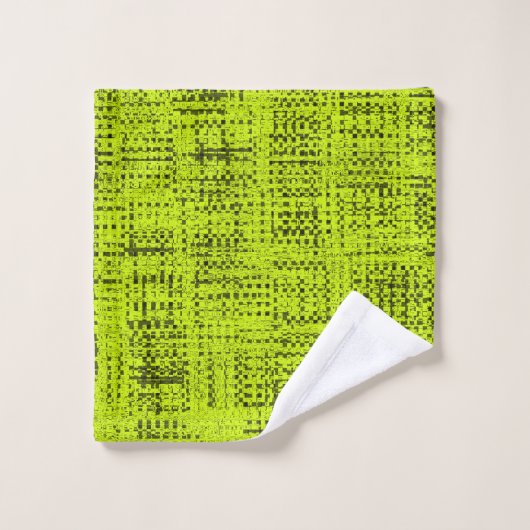 Chartreuse Tweed Bad Handdoek (Wasdoekje)