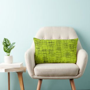Chartreuse Tweed Lumbaal Kussen