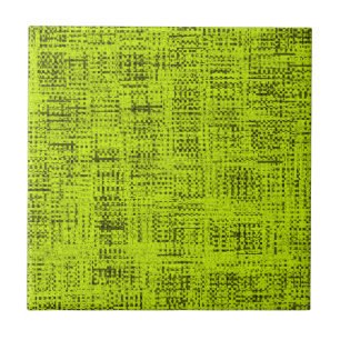 Chartreuse Tweed Tegeltje