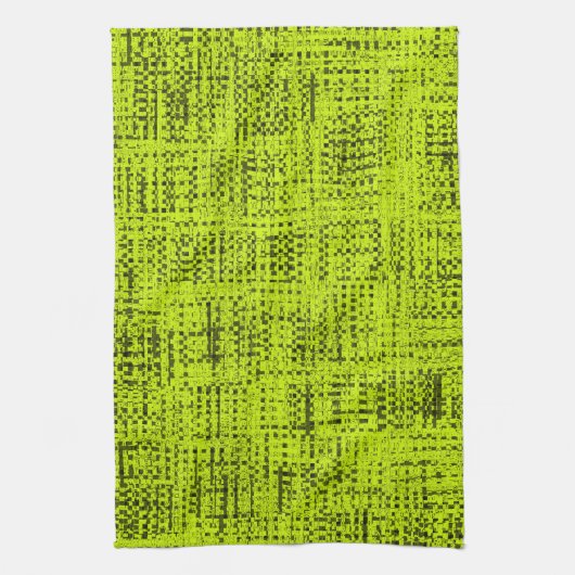Chartreuse Tweed Theedoek (Verticaal)
