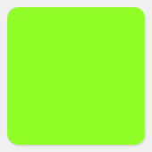 Chartreuse Vierkante Sticker (Voorkant)