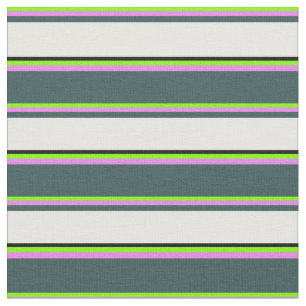 Chartreuse, Violet, donkergrijs, wit en zwart Stof