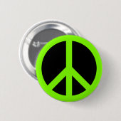 Chartreuse Vredessymbool Ronde Button 5,7 Cm (Voorkant /achterkant)