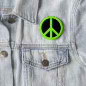 Chartreuse Vredessymbool Ronde Button 5,7 Cm (In situ)