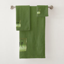 Chartreuse Yellow Green laat het garen Bad Handdoek