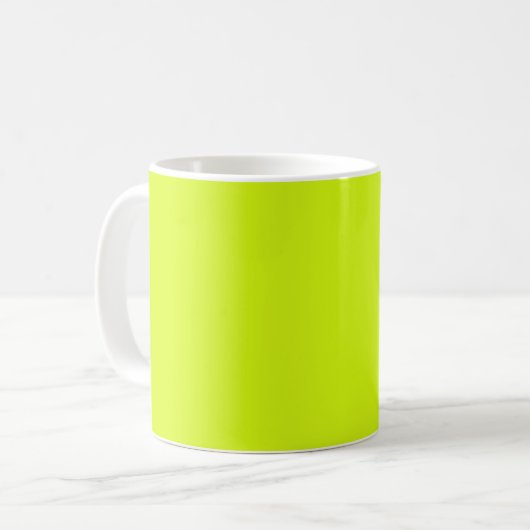 Chartreuse Yellow (vaste kleur) Koffiemok (Voorkant links)