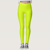 Chartreuse Yellow (vaste kleur) Leggings (Voorkant)